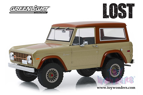 Greenlight - Artisan Ford Bronco "LOST" TV Series (1970, 1/18 scale die cast model car, Tan/Brown) 19057
