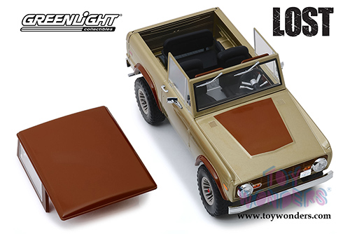 Greenlight - Artisan Ford Bronco "LOST" TV Series (1970, 1/18 scale die cast model car, Tan/Brown) 19057