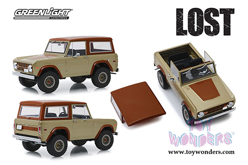 Greenlight - Artisan Ford Bronco "LOST" TV Series (1970, 1/18 scale die cast model car, Tan/Brown) 19057