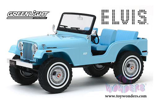 Greenlight - Artisan Elvis Presley's Jeep® CJ-5 (1/18 scale die cast model car, Sierra Blue) 19061