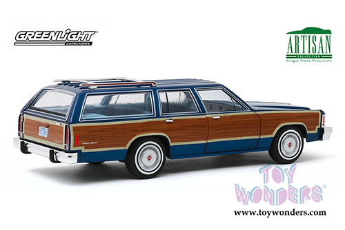 Greenlight - Artisan Ford LTD Country Squire (1979, 1/18 scale die cast model car, Midnight Blue) 19063