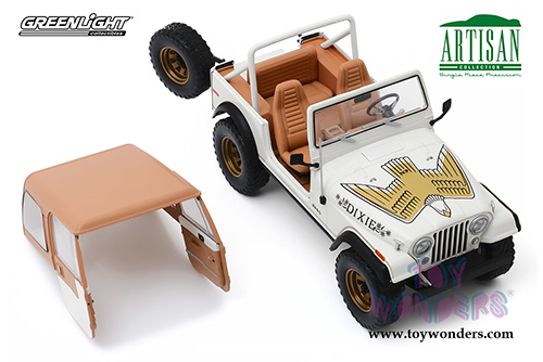 Greenlight - Artisan Jeep&reg; CJ-7 Golden Eagle "Dixie" (1979, 1/18 scale die cast model car, Cream) 19065