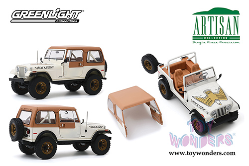 Greenlight - Artisan Jeep&reg; CJ-7 Golden Eagle "Dixie" (1979, 1/18 scale die cast model car, Cream) 19065