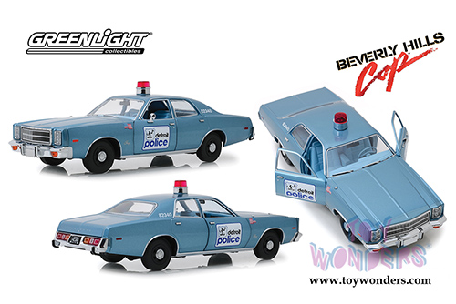 Greenlight - Artisan Beverly Hills Cop - Plymouth Fury Detroit Police (1977, 1/18 scale diecast model car, Blue) 19069