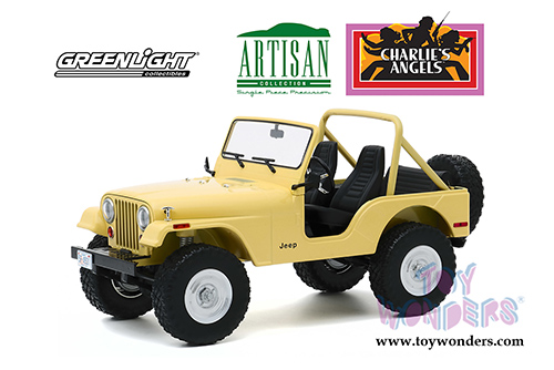 19078 Greenlight Artisan 1980 Jeep CJ-5 Charlie's Angels model diecast car