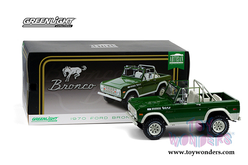 Greenlight - Artisan Ford Bronco Buster (1970, 1/18 scale die cast model car, Green) 19084