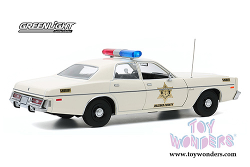Greenlight - Artisan Dodge Coronet - Hazzard County Sheriff (1975, 1/18 scale diecast model car, White) 19092