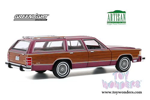 Greenlight - Artisan Mercury Grand Marquis Colony Park (1985, 1/18 scale diecast model car, Burgundy) 19093