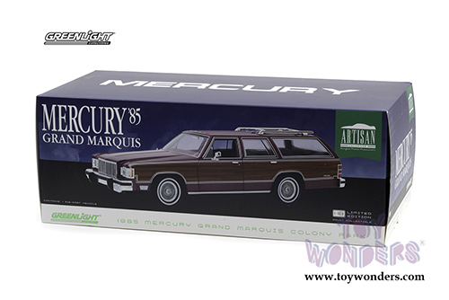 Greenlight - Artisan Mercury Grand Marquis Colony Park (1985, 1/18 scale diecast model car, Burgundy) 19093