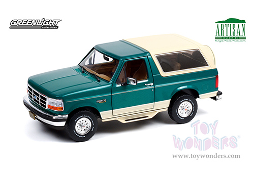 Greenlight - Artisan Ford Bronco - Eddie Bauer Edition (1993, 1/18 scale die cast model car, Emerald Green) 19094