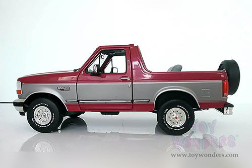 Greenlight - Artisan Ford Bronco XLT (1996, 1/18 scale die cast model car, Burgundy/Silver) 19095