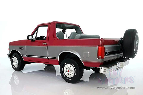 Greenlight - Artisan Ford Bronco XLT (1996, 1/18 scale die cast model car, Burgundy/Silver) 19095