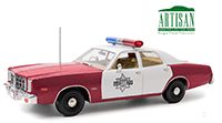 Greenlight - Artisan Dodge Monaco Finchburg County Sheriff (1977, 1/18 scale diecast model car, White/Red) 19097