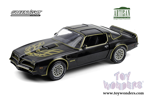 Greenlight - Artisan Pontiac Firebird Trans Am (1977, 1/18 scale diecast model car, Black) 19098