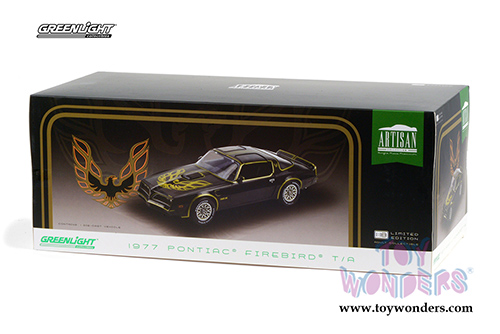Greenlight - Artisan Pontiac Firebird Trans Am (1977, 1/18 scale diecast model car, Black) 19098
