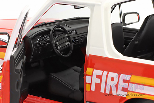 Greenlight - Artisan Ford Bronco - FDNY (The Official Fire Department City of New York) (1996, 1/18 scale die cast model car, Red/White) 19118