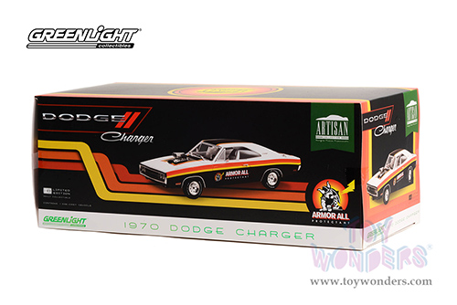 19123 Greenlight Artisan 1970 Dodge Charger model diecast car retail box package