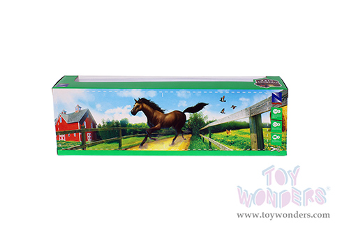 New Ray - Country Life | Chevrolet® Silverado 1500 Crew Cab Pickup Trucks with Farm Trailers Assortment (1/43, scale diecast model car, Asstd.) 19595