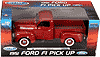 Show product details for Welly - Ford F1 Pick Up Truck (1951, 1/18 scale diecast cars, Red) 19847