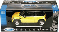 Show product details for Welly - Mini Cooper Hard Top (1:18, Yellow) 19851