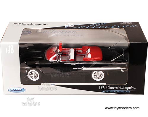 Welly - Chevrolet Impala Convertible (1960, 1:18, Black) 19864