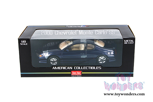 Sun Star - Chevy Monte Carlo SS Hardtop (2000, 1/18 scale diecast model car, Navy Blue) 1986BU