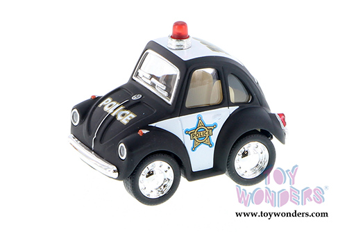 2001DPR Kinsmart Little Beetle Police Firefighter Black Diecast Model Car