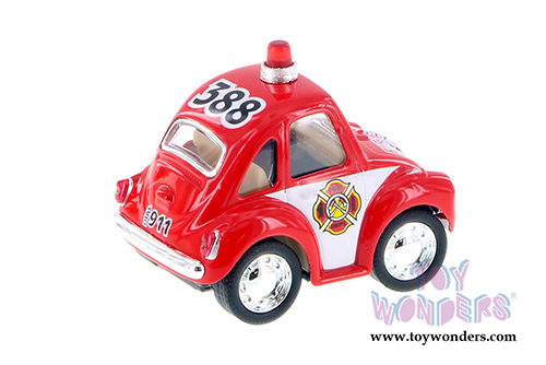 2001DPR Kinsmart Little Beetle Police Firefighter Diecast Model Car