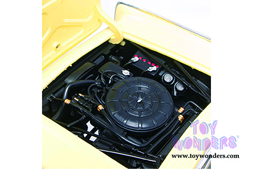 Lucky Road Signature - Lincoln Continental Limo w/ Removable Bonnet (1961, 1/18 scale diecast model car, Yellow) 20088YL