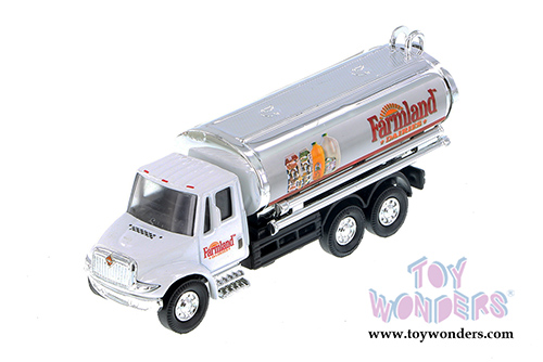 International&reg; Farmland Dairies Milk Tanker Truck (5.5", White.) 2105FD/MK