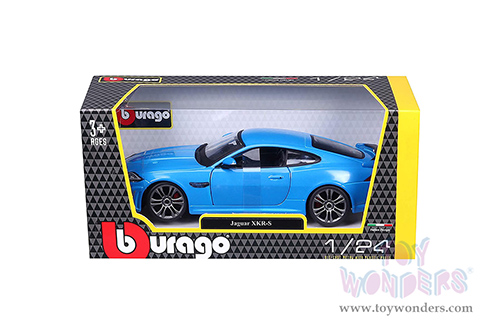 BBurago - Jaguar XKR-S Coupe (1/24 scale diecast model car, Blue) 21063BU