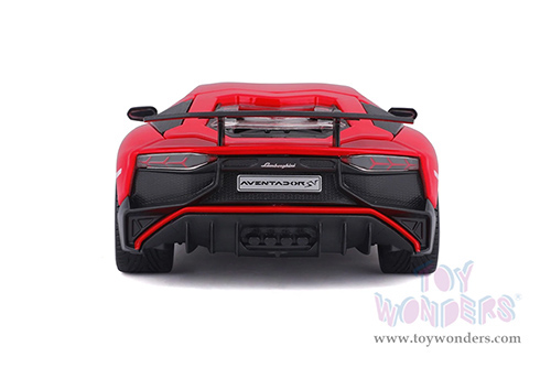 BBurago -  Lamborghini Aventador LP 750-4 SV Coupé (1/24 scale diecast model car, Red) 18-21079R