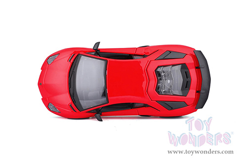 BBurago -  Lamborghini Aventador LP 750-4 SV Coupé (1/24 scale diecast model car, Red) 18-21079R