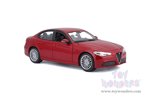 BBurago - Alfa Romeo Giulia (2016, 1/24 scale diecast model car, Red) 21080R