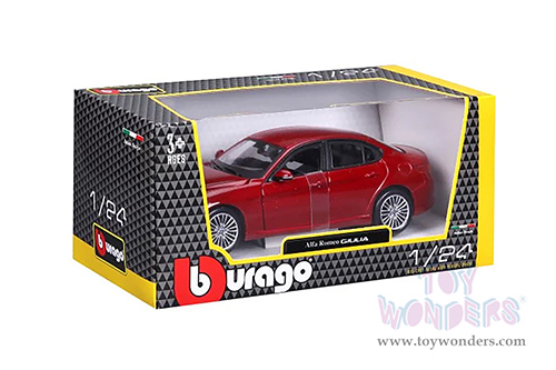 BBurago - Alfa Romeo Giulia (2016, 1/24 scale diecast model car, Red) 21080R