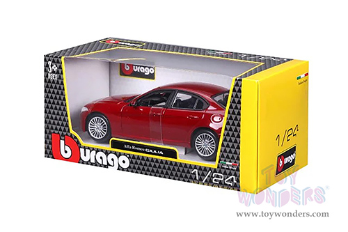 BBurago - Alfa Romeo Giulia (2016, 1/24 scale diecast model car, Red) 21080R