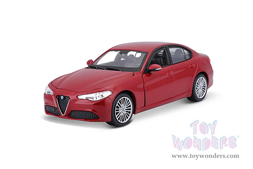 BBurago - Alfa Romeo Giulia (2016, 1/24 scale diecast model car, Red) 21080R