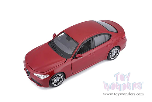 BBurago - Alfa Romeo Giulia (2016, 1/24 scale diecast model car, Red) 21080R