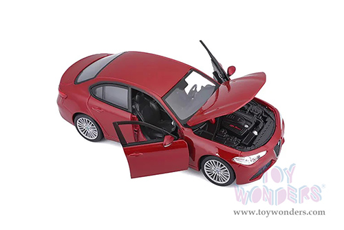 BBurago - Alfa Romeo Giulia (2016, 1/24 scale diecast model car, Red) 21080R
