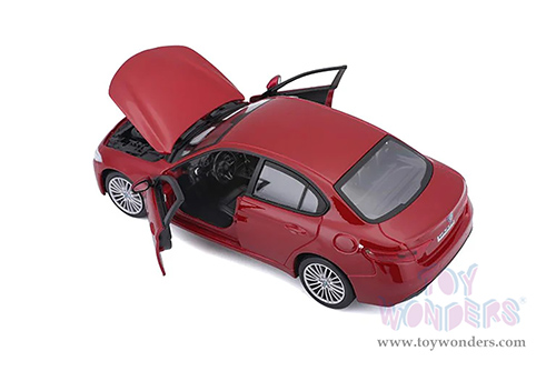 BBurago - Alfa Romeo Giulia (2016, 1/24 scale diecast model car, Red) 21080R