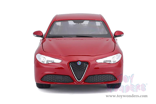 BBurago - Alfa Romeo Giulia (2016, 1/24 scale diecast model car, Red) 21080R