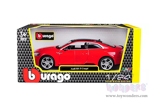 BBurago - Audi RS 5 Coupé (2019, 1/24 scale diecast model car, Red) 18-21090R