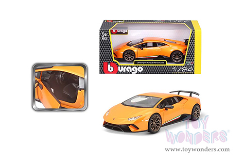 BBurago -  Lamborghini Huracán Performante (1/24 scale diecast model car, Orange) 21092OR