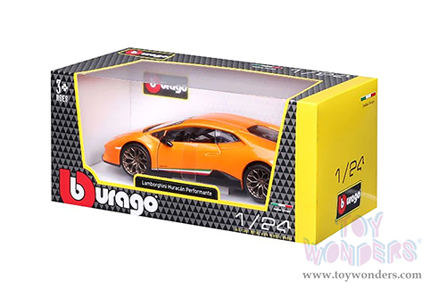 BBurago -  Lamborghini Huracán Performante (1/24 scale diecast model car, Orange) 21092OR