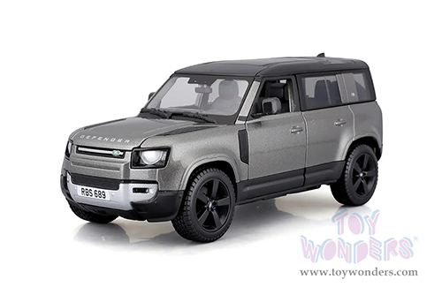 BBurago - Land Rover Defender 110 (2022, 1/24 scale diecast model car, Silver) 18-21101SV