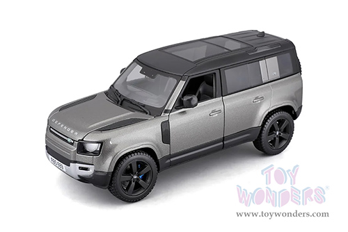 BBurago - Land Rover Defender 110 (2022, 1/24 scale diecast model car, Silver) 18-21101SV