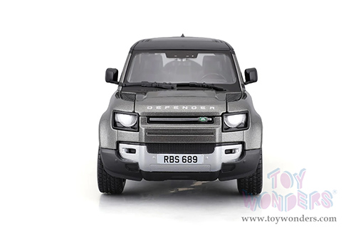 BBurago - Land Rover Defender 110 (2022, 1/24 scale diecast model car, Silver) 18-21101SV