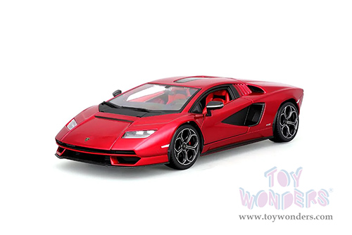 BBurago -  Lamborghini Countach LPI 800-4 (1/24 scale diecast model car, Red) 18-21102R