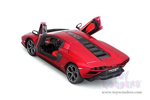 BBurago -  Lamborghini Countach LPI 800-4 (1/24 scale diecast model car, Red) 18-21102R