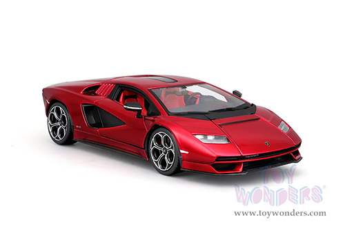 BBurago -  Lamborghini Countach LPI 800-4 (1/24 scale diecast model car, Red) 18-21102R